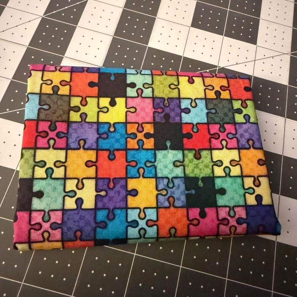 18"X 21" Autism Awareness Puzzle Piece Fabric Fat Quarter